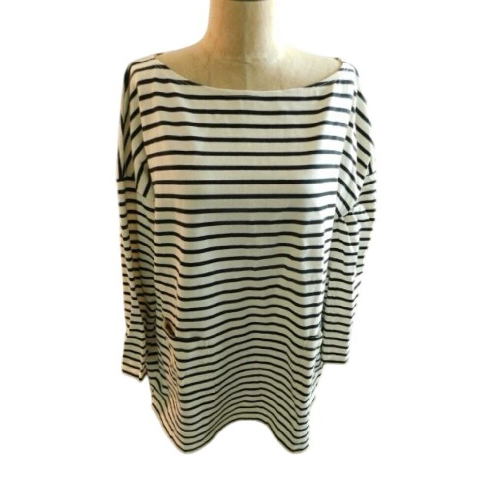 Hatch Size L Large (3) Striped Knit 3/4 Sleeve Designer Top NWT $148